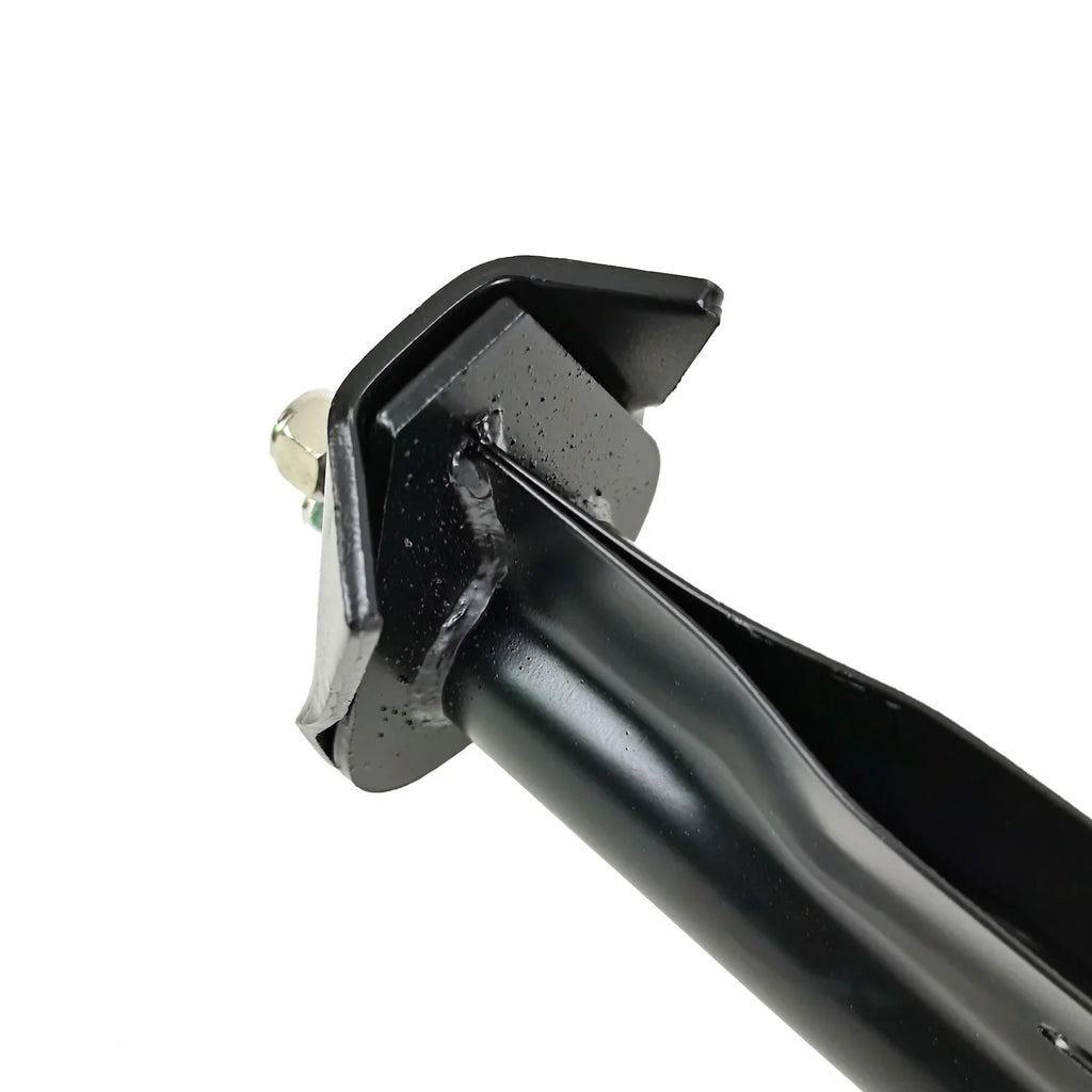 Black Straight Spring Loaded Mud Flap Hanger Bracket Mudflap Holder Set 1-1/8" Bolt Spacing 30" Length for Semi Trucks