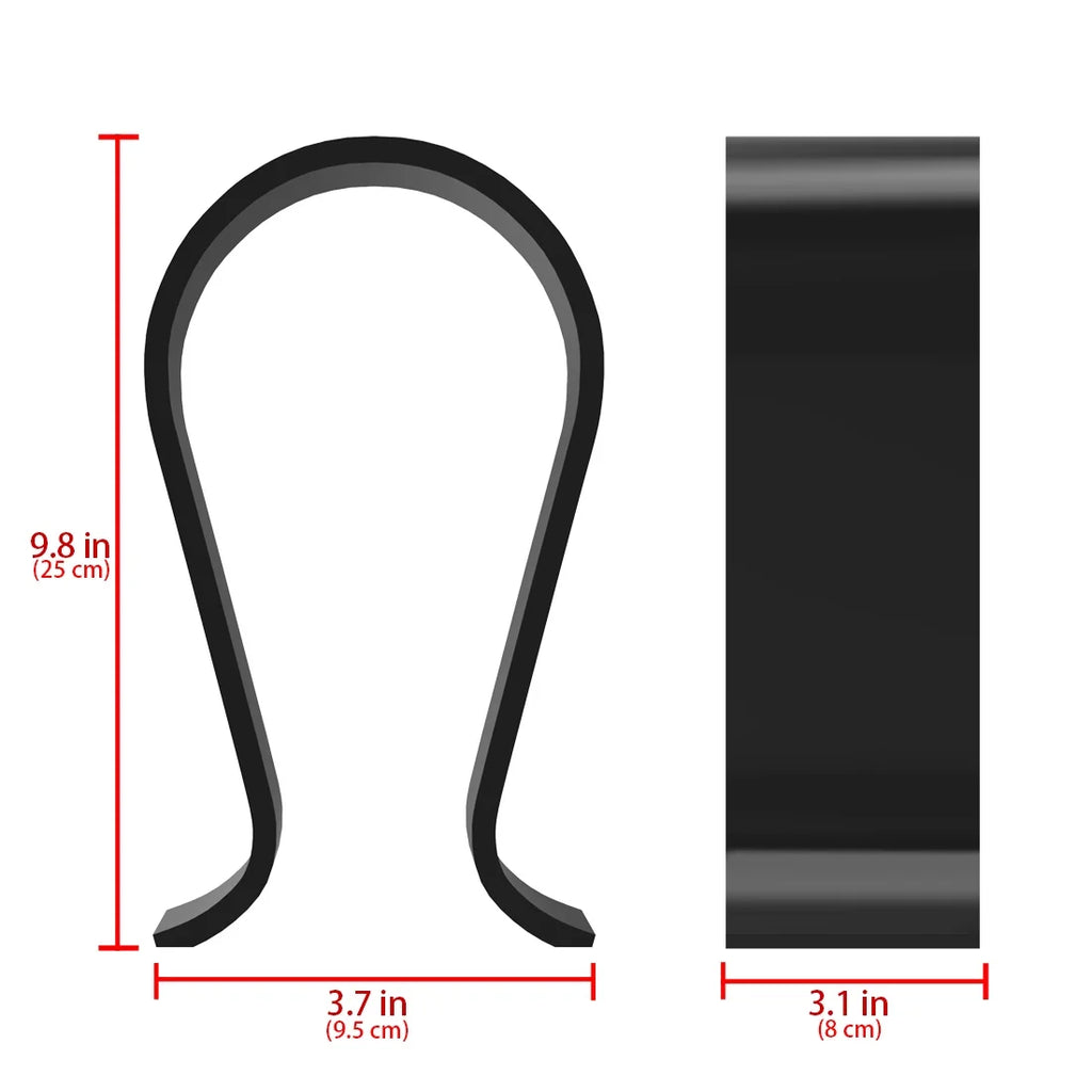 Geekria Acrylic Omega Headphone Stand for Over-Ear Headphones, Gaming Headset Stand, Desk Display Hanger Compatible with Sony, , Sennheiser, , Philips, Bang & Olufsen Headsets (Black)