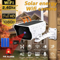1080P Solar Powered Security Camera, Wireless Security Camera, WiFi  Home Outdoor Security  Camera Night Vision  with 32GB Momery Card and 3 Pcs 18650 Batteries