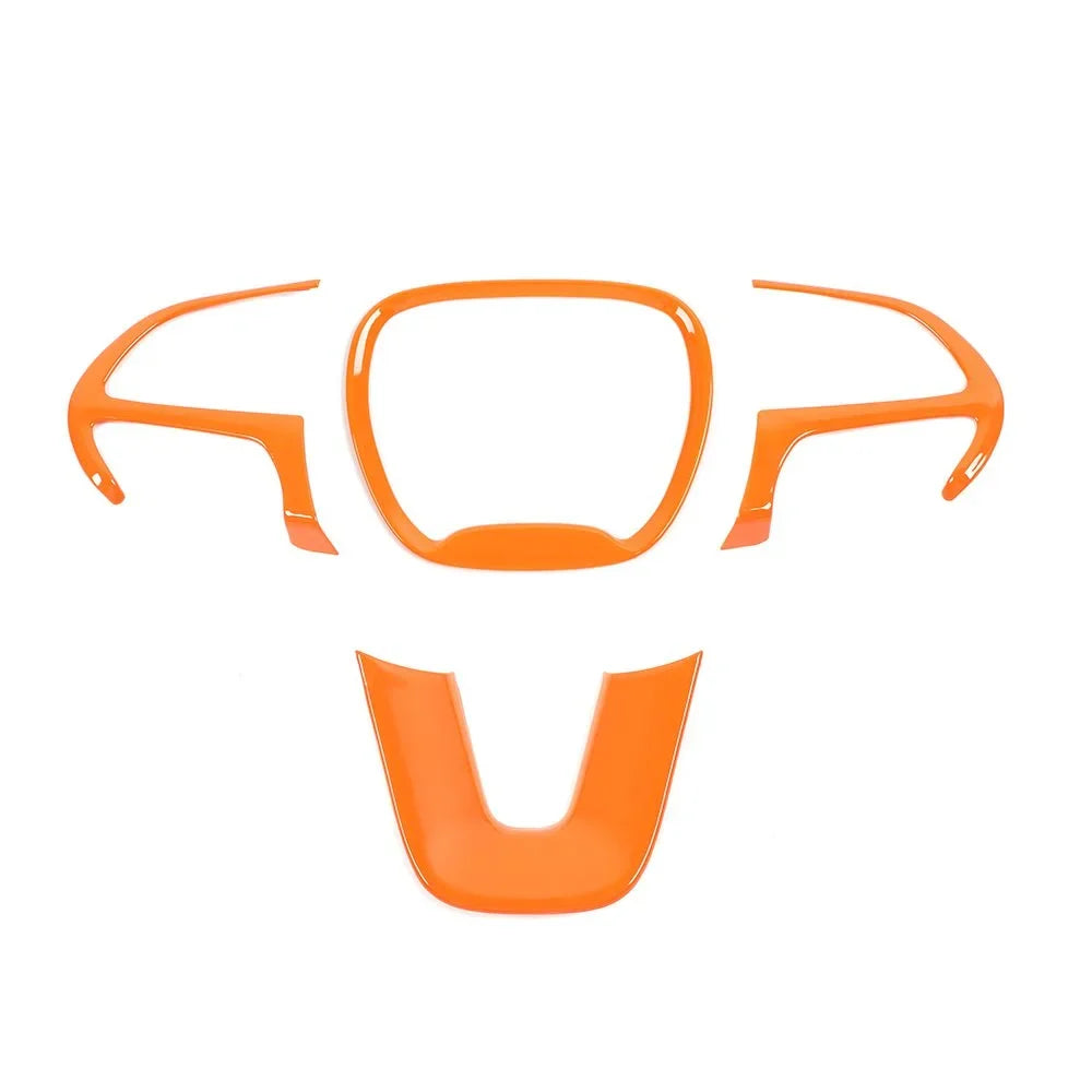 Teledu 14x Orange Inner Set Center Console Dash Cover Trim Kit