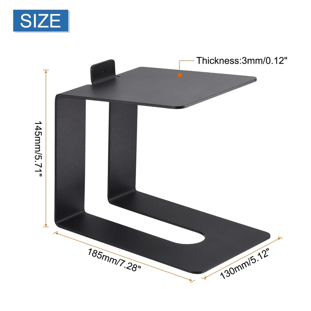 Uxcell Desktop Speaker Stands, Metal Desk Speaker Stands Support Studio Speaker Bookshelf Stand Black Pack of 2