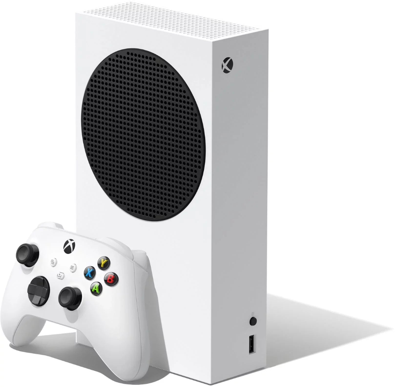 Microsoft Xbox Series S All Digital Gaming Console 512GB Solid State Drive White Xbox Console and Wireless Controller with Mytrix Full Body Skin Sticker-Eclipse