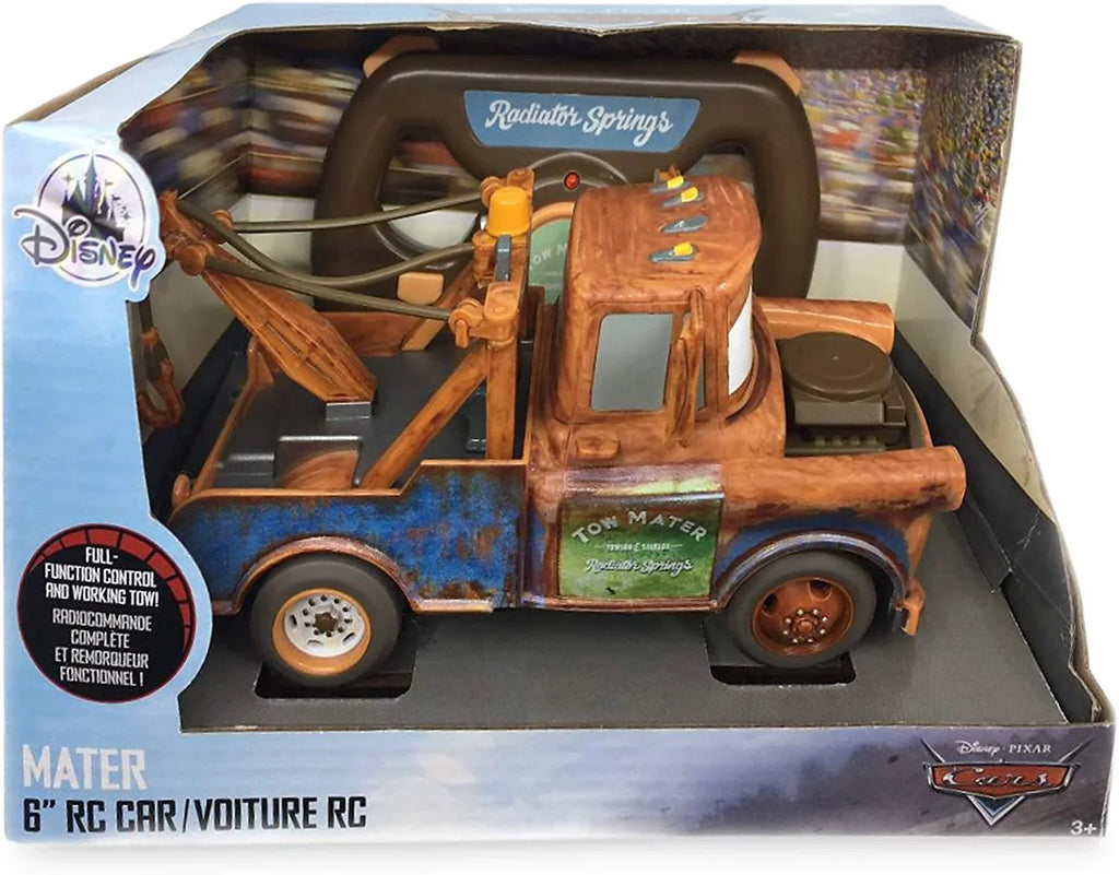 Disney Pixar Cars Remote Control Tow Mater Vehicle with Wheel Shaped Controller