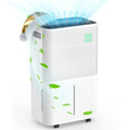 45 Pint Dehumidifiers with handle, Dehumidifier with Drain Hose, 3 Operation Modes, 24H Timer, Portable Dehumidifier for Basement/Bathroom/Laundry Room