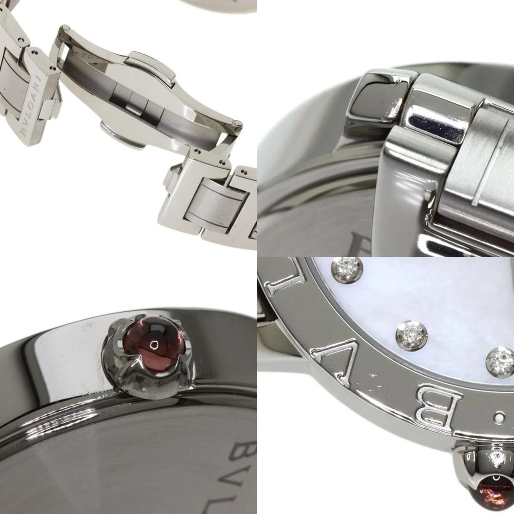 Pre-Owned Bulgari BB37S 12P Diamond Watch Stainless Steel/ Men's  (Good)
