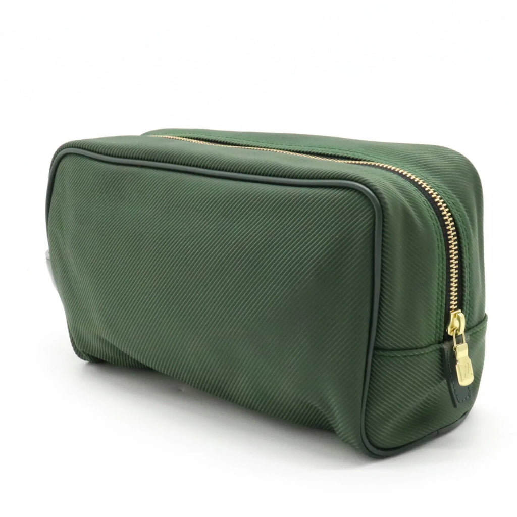 Pre-Owned   Taiga Parana Second Bag Handbag Canvas Leather Epicea Dark Green M30754 (Good)