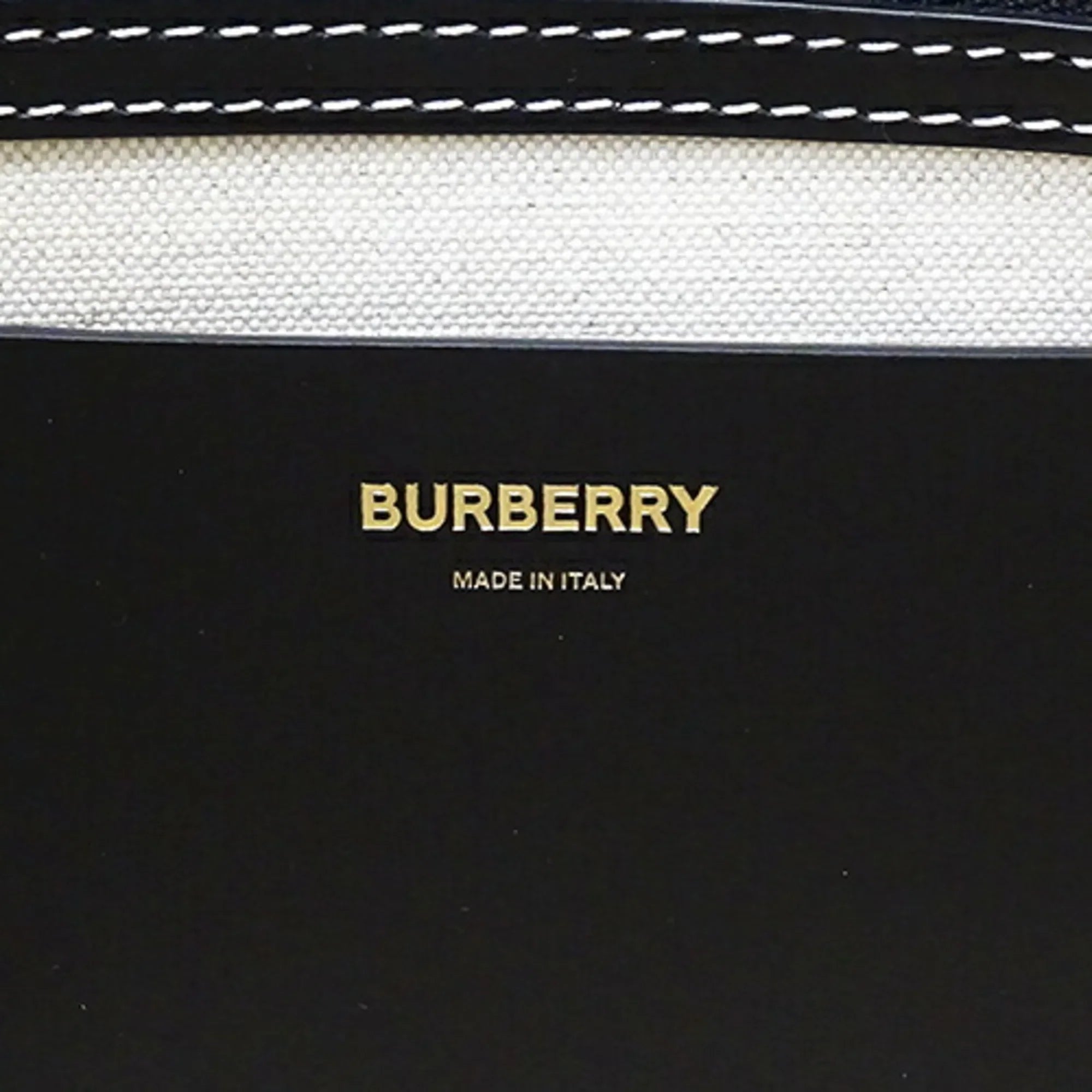 Pre-Owned Burberry  bag ladies tote shoulder leather black 8052726 (Good)