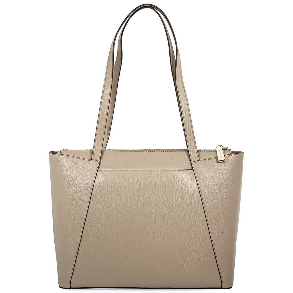 Michael Kors Maddie Medium Crossgrain Leather Tote-Truffle