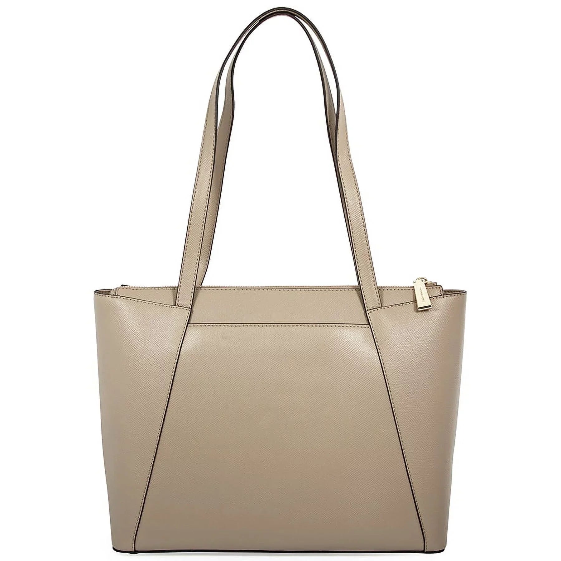 Michael Kors Maddie Medium Crossgrain Leather Tote-Truffle