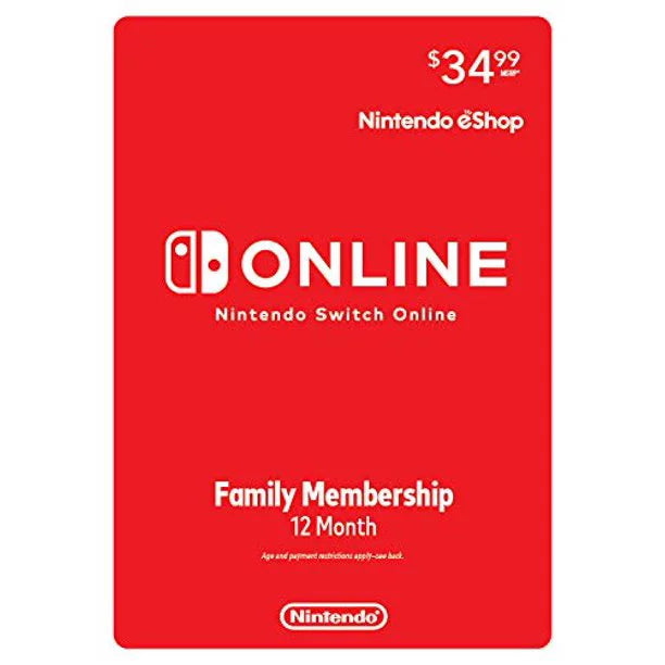 New Nintendo Switch 4 items Bundle Nintendo Switch Console with Neon Red and Blue Joy-Cons, 128GB MicroSD, Case, and 12-month family membership