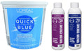 L'Oreal Quick Blue Powder Bleach, 1 , Loreal 20 Volume 8oz and Loreal 30 Volume 8oz Bundle