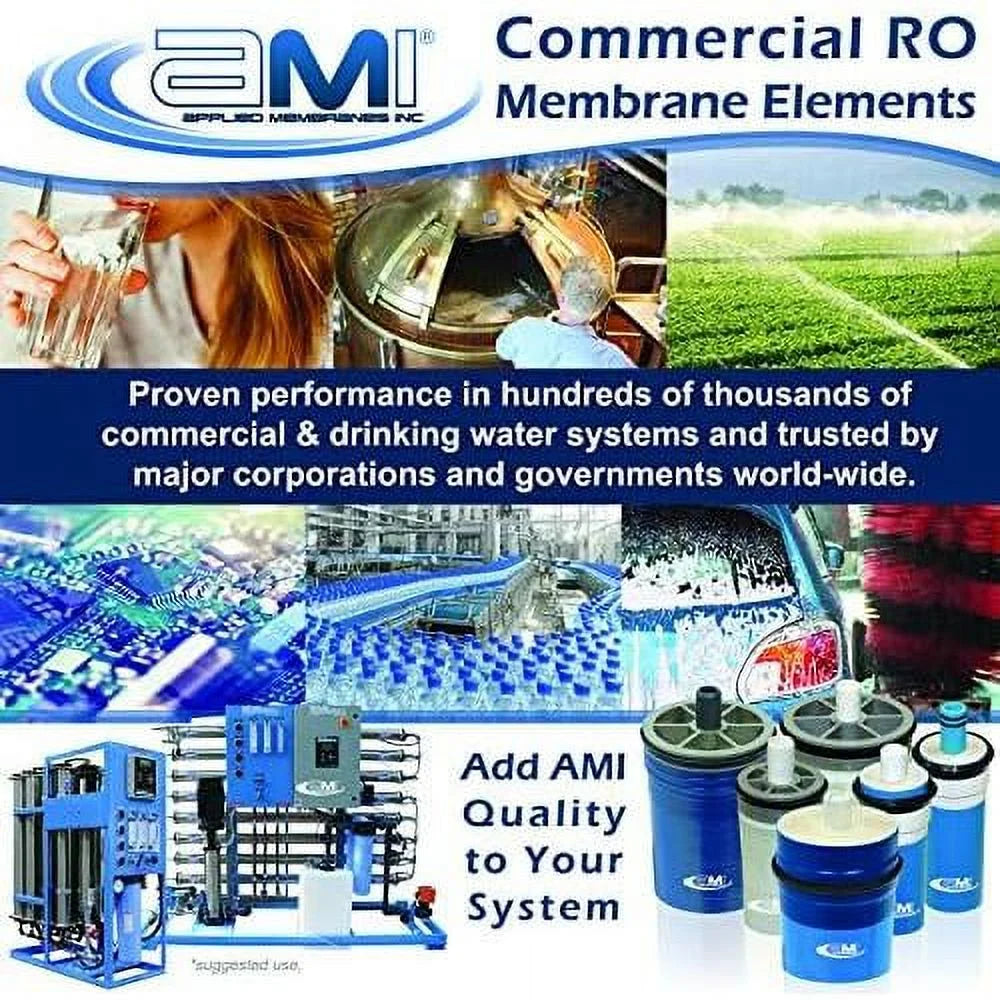 Reverse Osmosis Membrane For Tap Water | 1,000  At 225 Psi | 99.5% Rejection | Replacement  Membrane |   M-T2540A