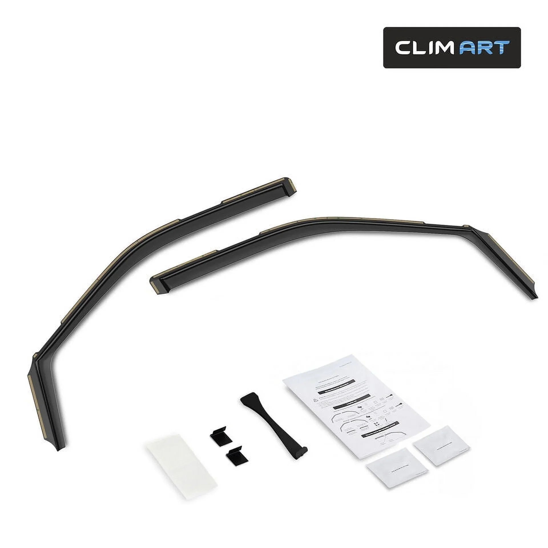 in-Channel Incredibly Durable Rain Guards for Ford F150 2015-2020 Regular Cab, Original Window Deflectors, Vent Window Visors, Vent Deflector, Dark Smoke Truck Accessories, 2 pcs- 315008LP