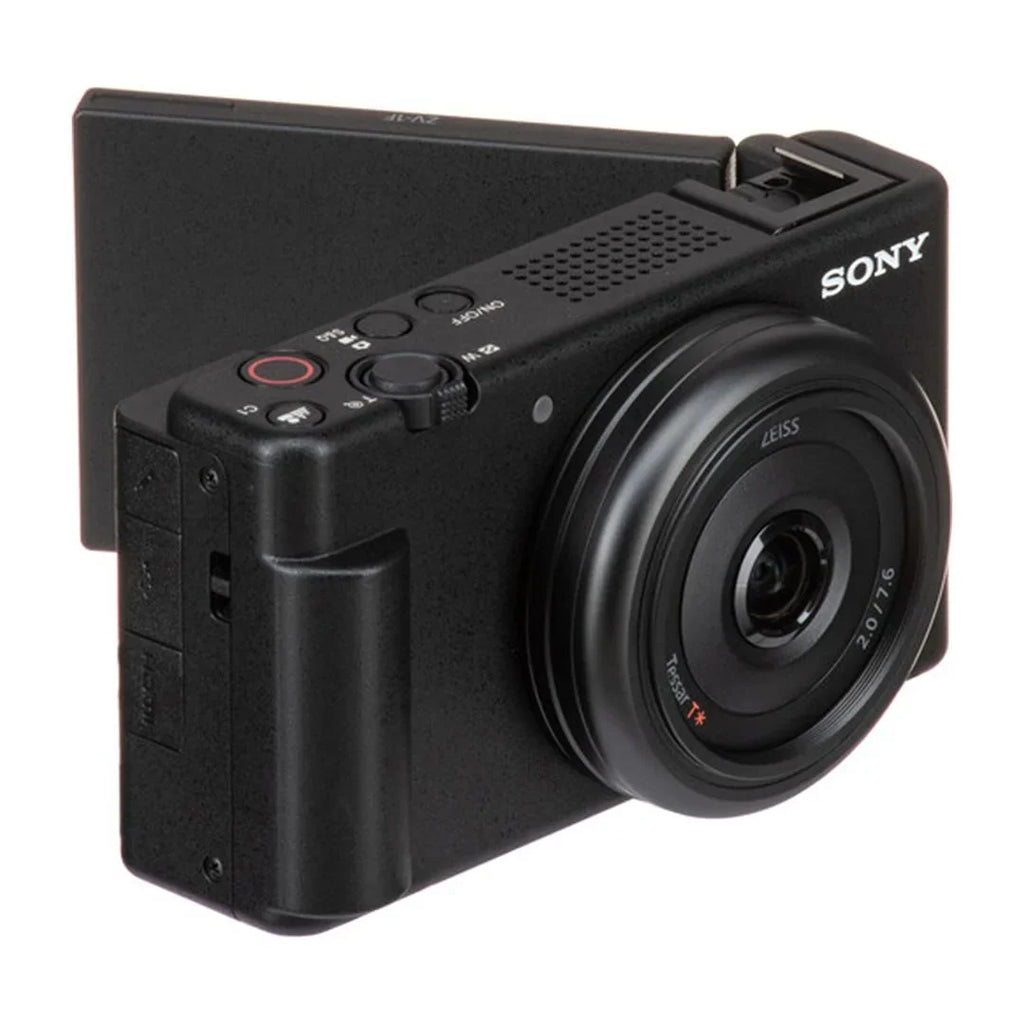 Sony -1F Vlogging Camera (Black) with SanDisk 128GB Memory Card + Tripod + ZeeTech Accessory Bundle