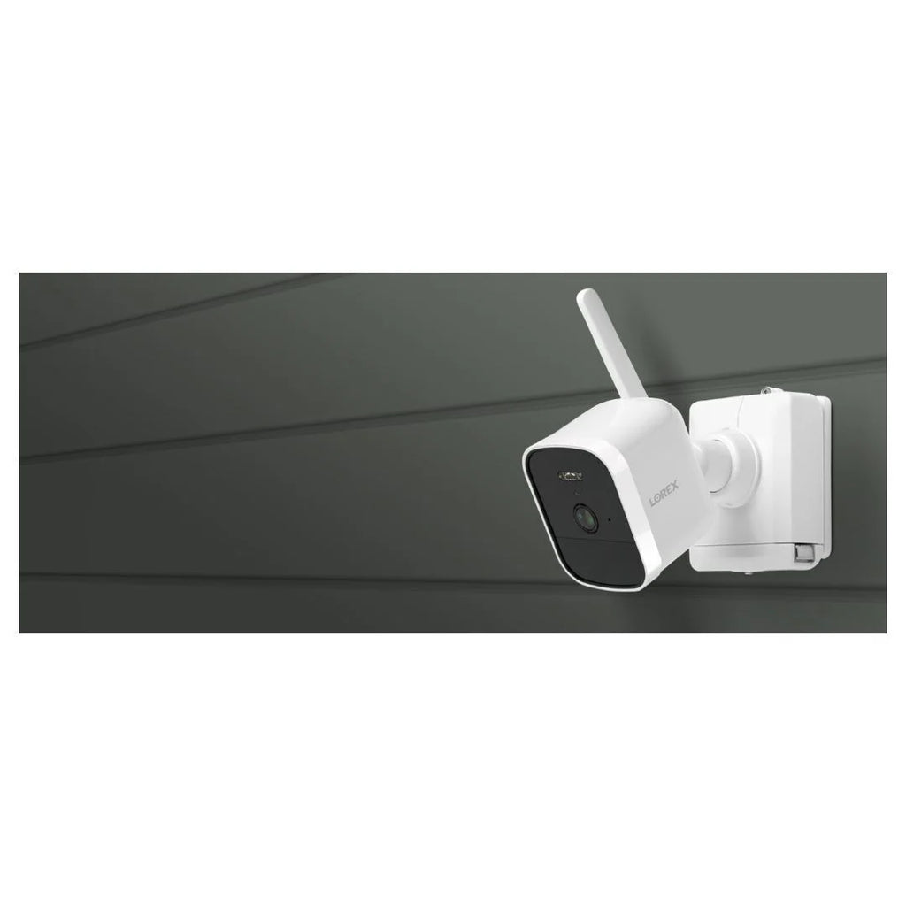 Lorex 4K  System with Four (4) Battery-Operated Cameras (White)