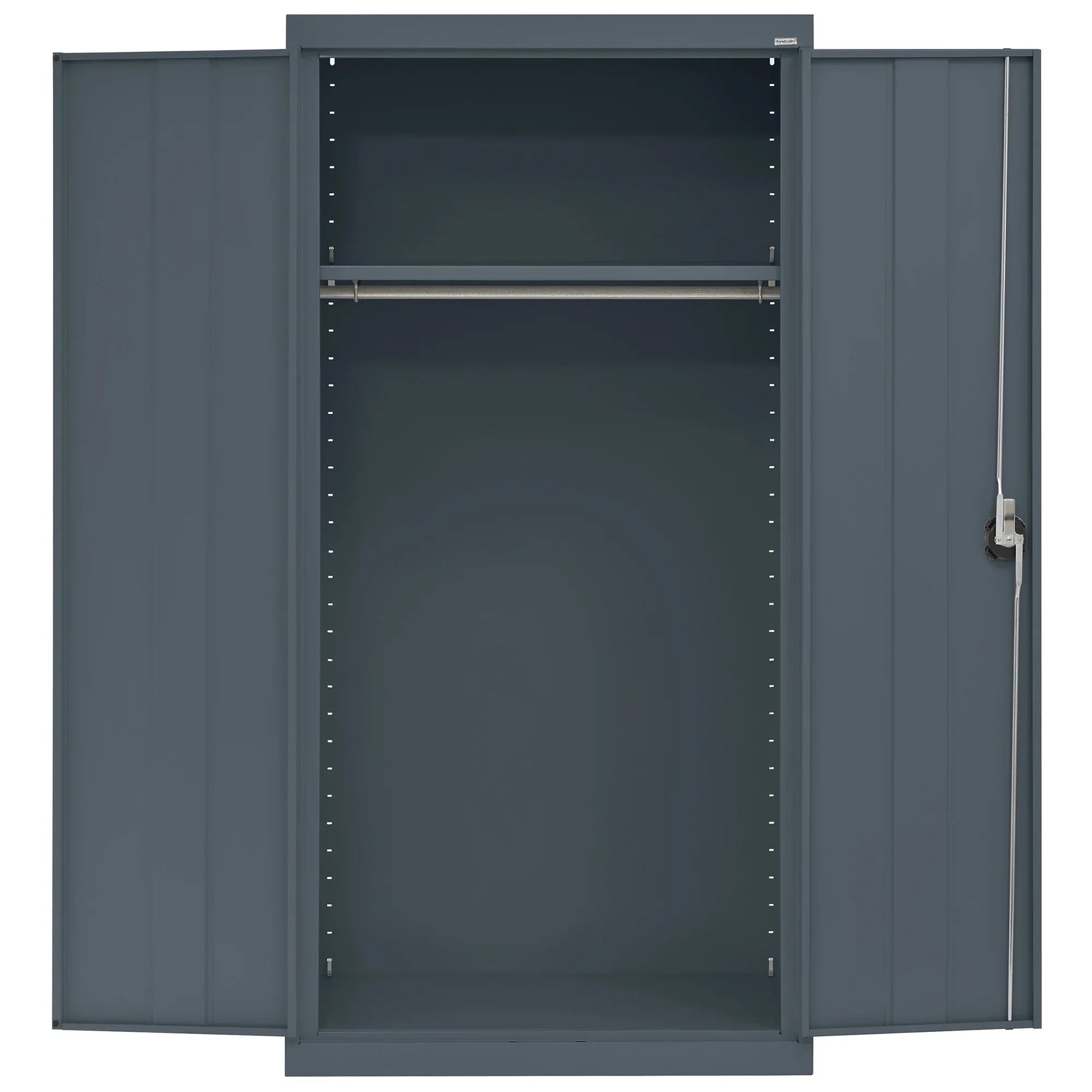 Elite Series Wardrobe Cabinet with Adjustable Shelf, 36"W x 24"D x 72"H, Charcoal