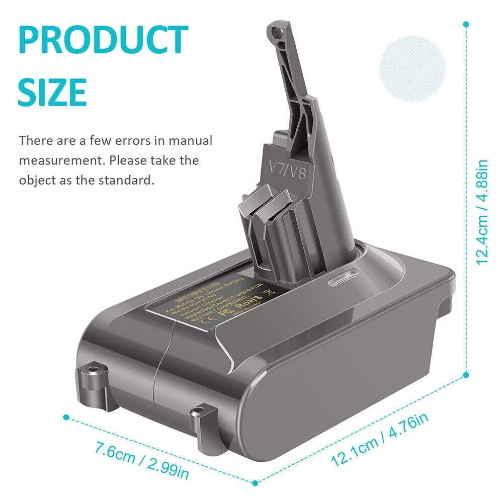 Battery Adapter Converter for Hitachi & Hikoki 18V Battery to for Dyson V7/V8 Motorhead Fluffy