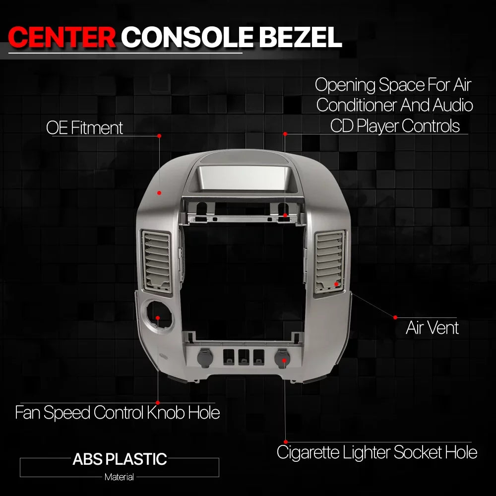 Instrument Radio  Center Console Bezel Assembly for 04-2006 Nissan Titan /