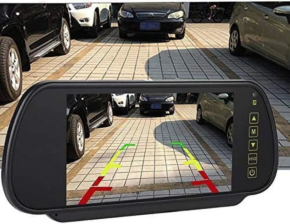 Bileeko 7 Inch Digital  Car Monitor Screen for Parking Backup Camera with Bracket, Vehicle Rear View External Car Rearview Mirror, Car  Display