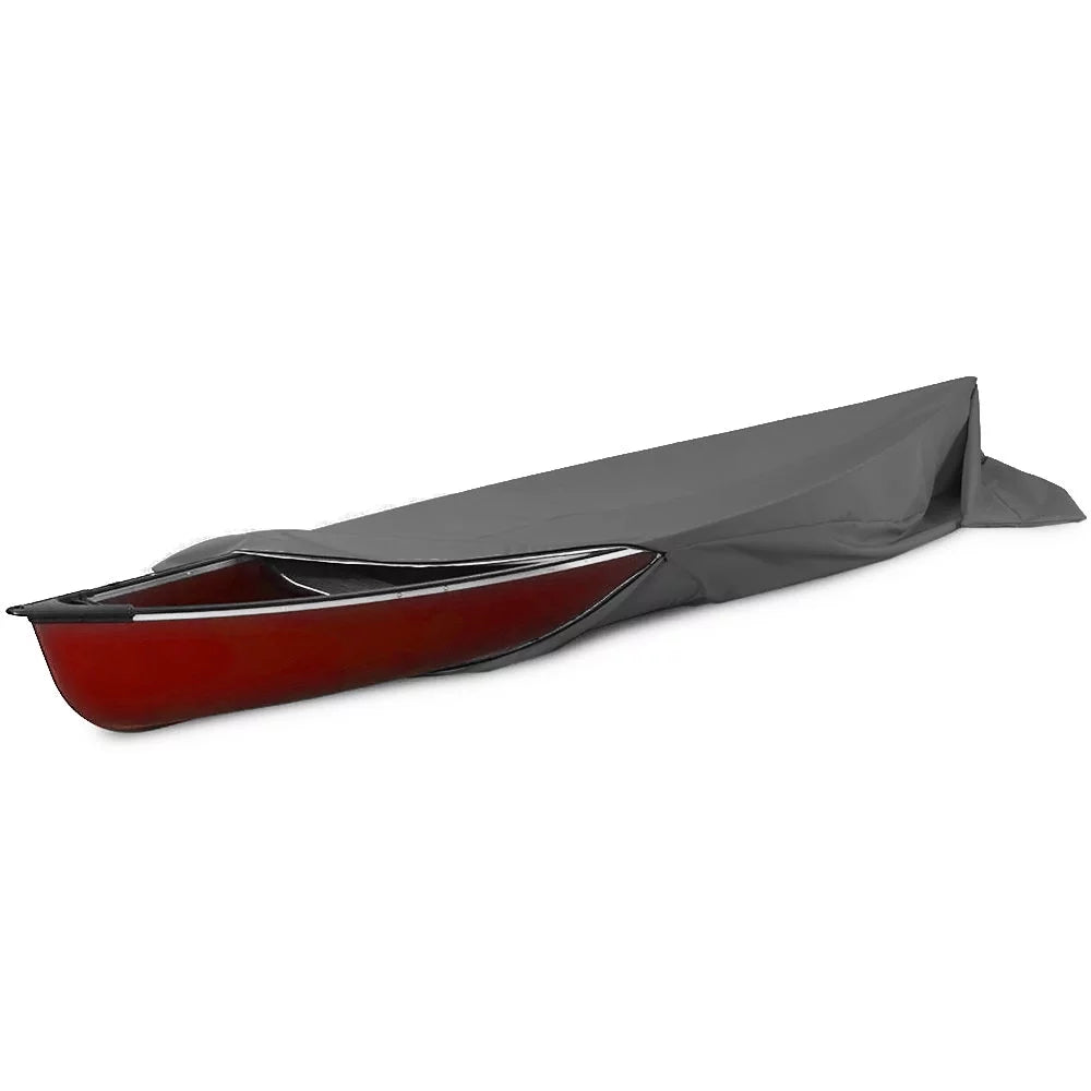 Heavy-Duty Kayak Canoe Boat Cover- 10ft- Waterproof, Dust and Sun Protection- Storage & Travel - Grey