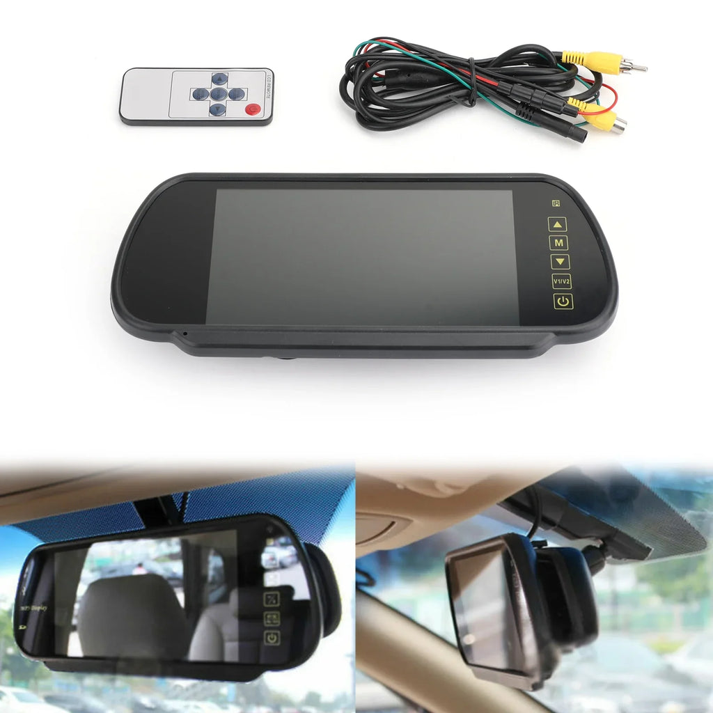7"  Car Rear View MonitorSensors Lens Screenfor Bus Car Reversing Camera