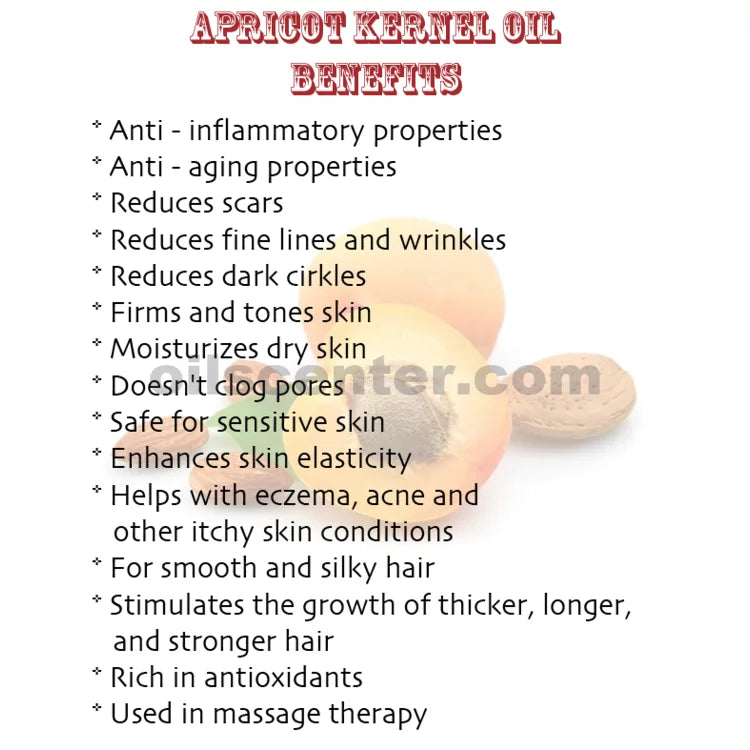 Apricot Kernel Oil Refined Organic Carrier Cold Pressed 100% Pure  64 oz