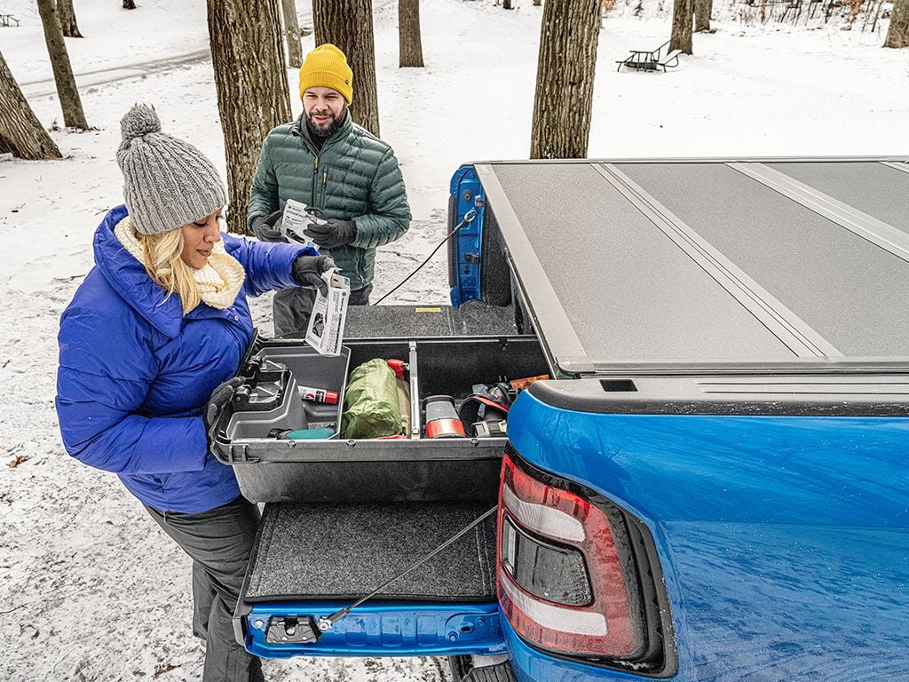 by RealTruck BAKFlip MX4 Hard Folding Truck Bed Tonneau Cover | 448332 | Compatible with 2019 - 2023 Ford Ranger 5' 1" Bed (61")