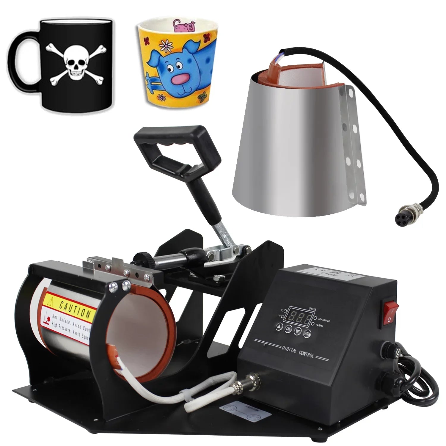 2 in 1 Mug Coffee Cup Heat Press Digital Transfer Sublimation Machine