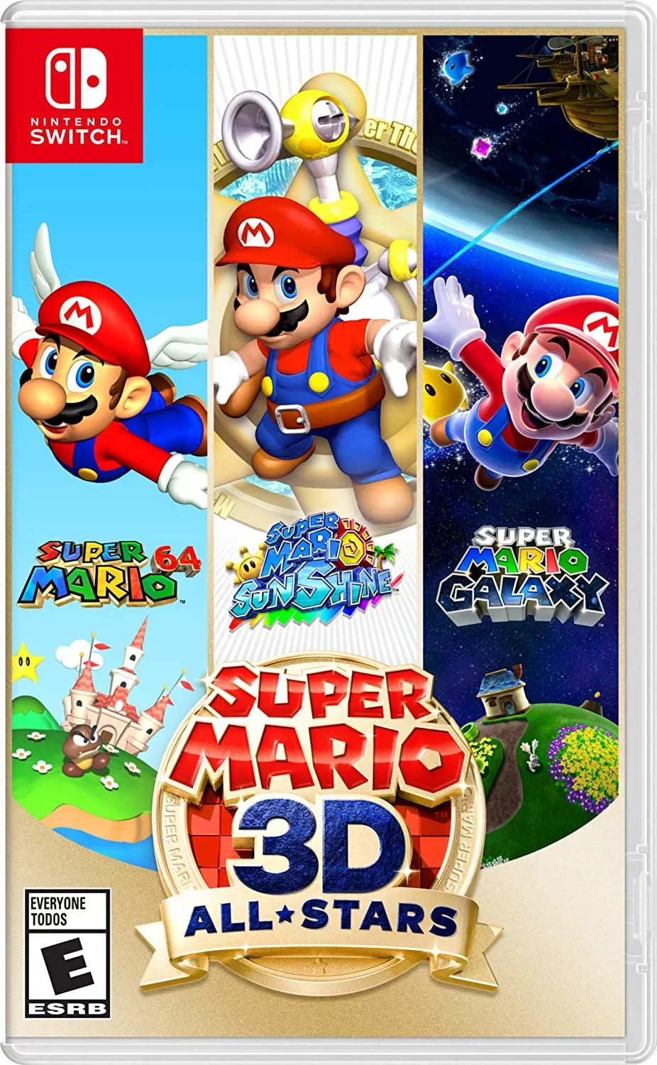 Nintendo Switch  Console White with Super Mario 3D World + Bowser’s Fury and Screen Cleaning Cloth
