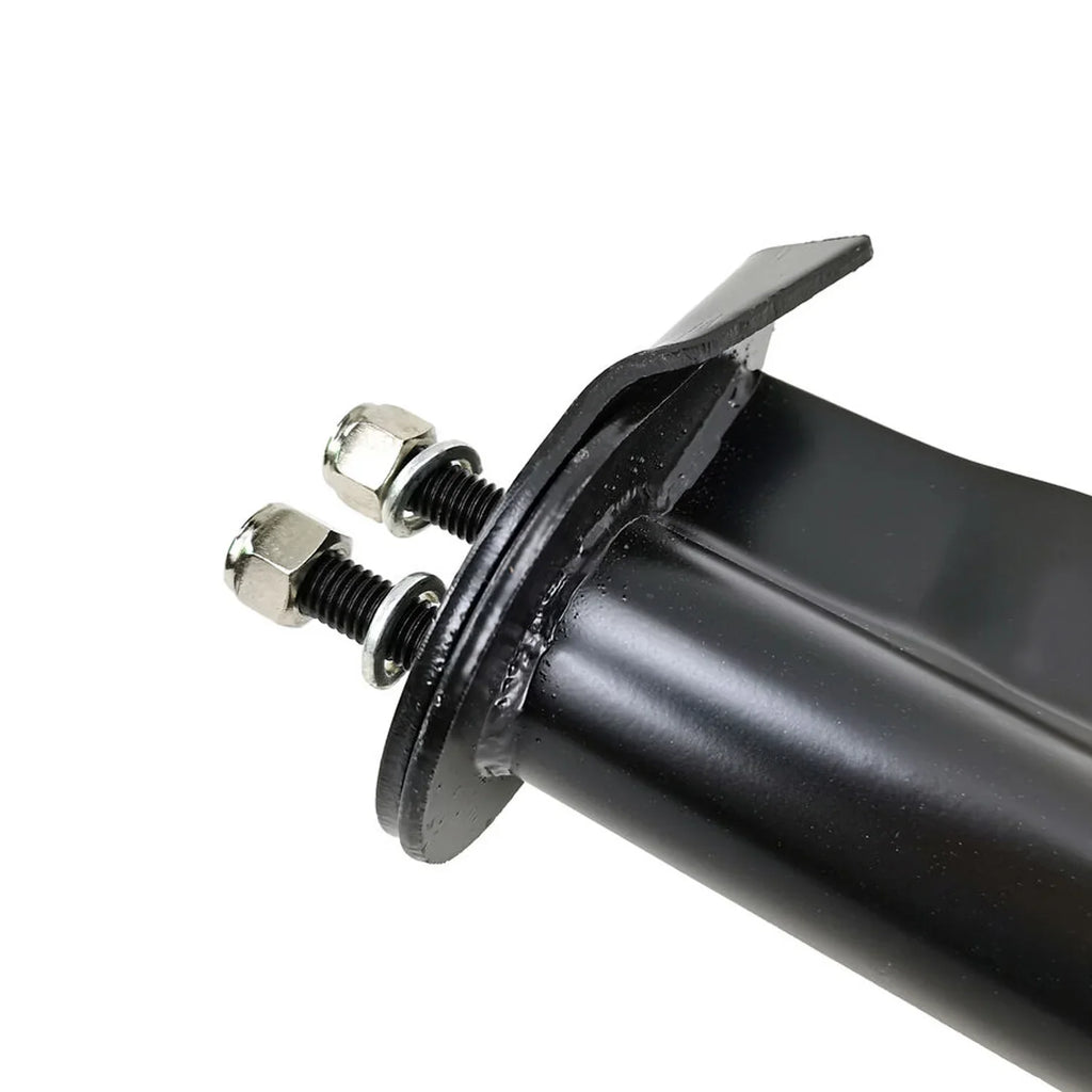 Black Straight Spring Loaded Mud Flap Hanger Bracket Mudflap Holder Set 1-1/8" Bolt Spacing 30" Length for Semi Trucks
