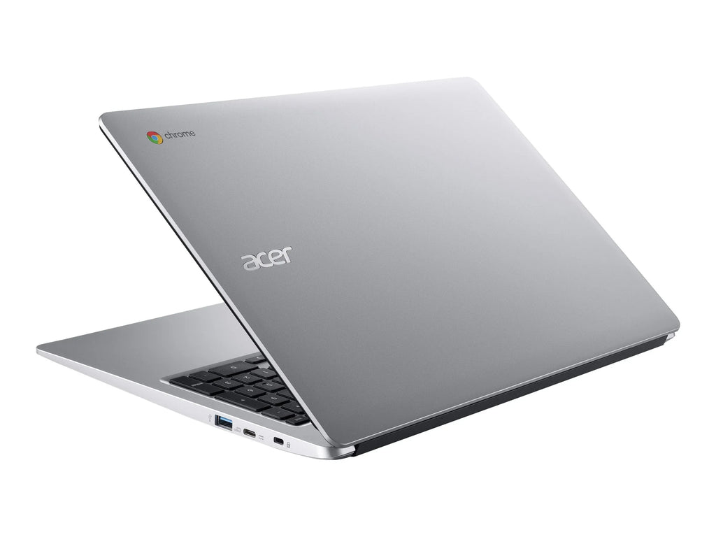 Acer Chromebook 315 CB315-3HT-C3J0 - Intel Celeron - N4120 / up to 2.6 GHz - Chrome  -  Graphics 600 - 4   - 64  eMMC - 15.6"  touchscreen 1920 x 1080 (Full ) - Wi-Fi 5 - pure silver - kbd: