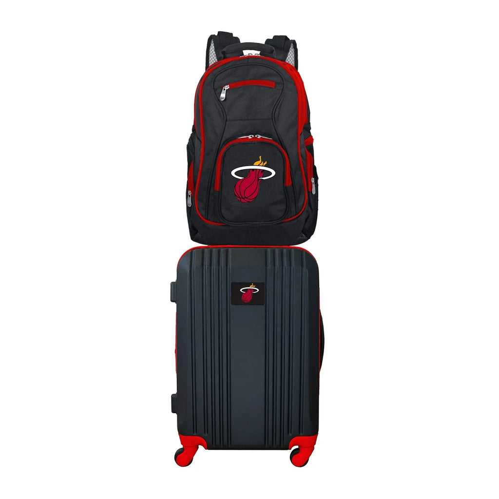 Miami Heat 2-Piece Luggage and Backpack Set
