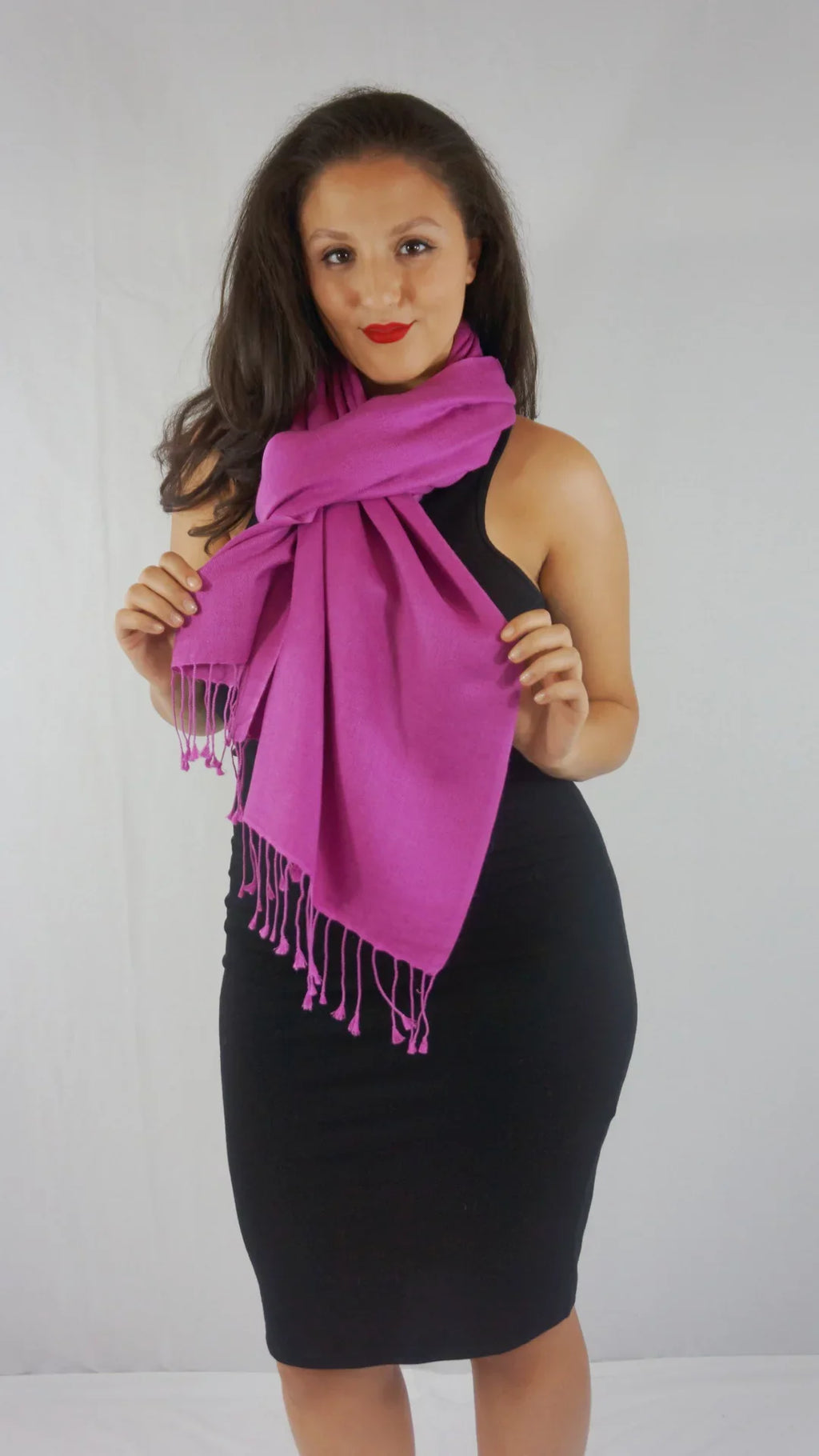 Shawl/Shawls/Scarf/Scarves/Wrap/Stole/Muffler/Cape/Ruana/Blanket/Throw/Pashmina Shawl/Cashmere Scarf/Wool/Silk (Raspberry Regular Shawl)