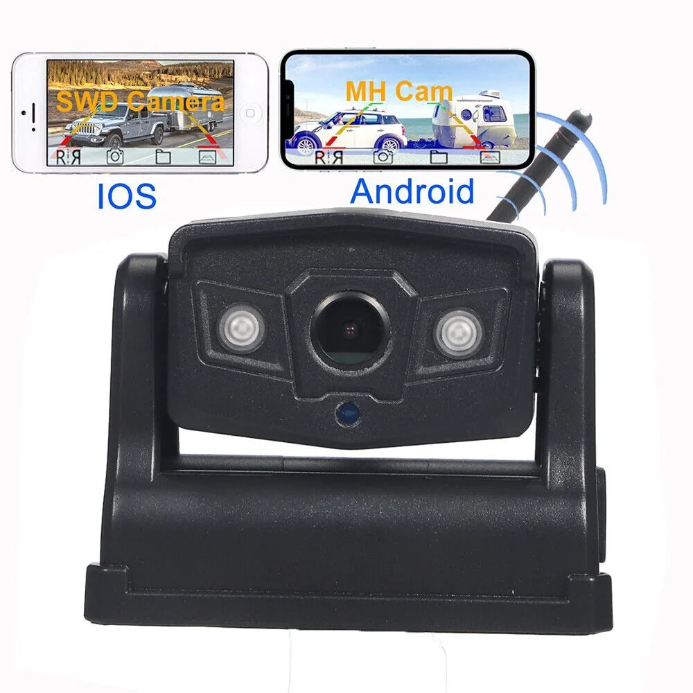 Paddsun Magnetic WiFi Wireless Backup Camera - 9600mAh Battery, Front/Rear View for Enhanced Vehicle Safety