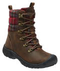 Refurbished  Greta Insulated Waterproof Boots for Ladies - Dark Brown/Red Plaid - 8M