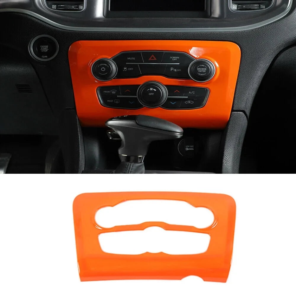 Teledu 14x Orange Inner Set Center Console Dash Cover Trim Kit