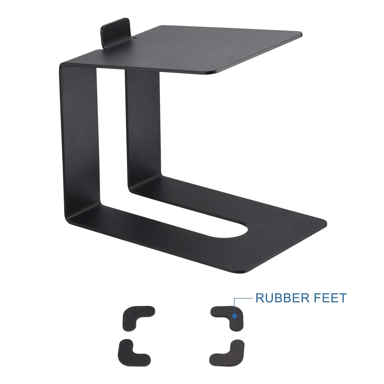Uxcell Desktop Speaker Stands, Metal Desk Speaker Stands Support Studio Speaker Bookshelf Stand Black Pack of 2