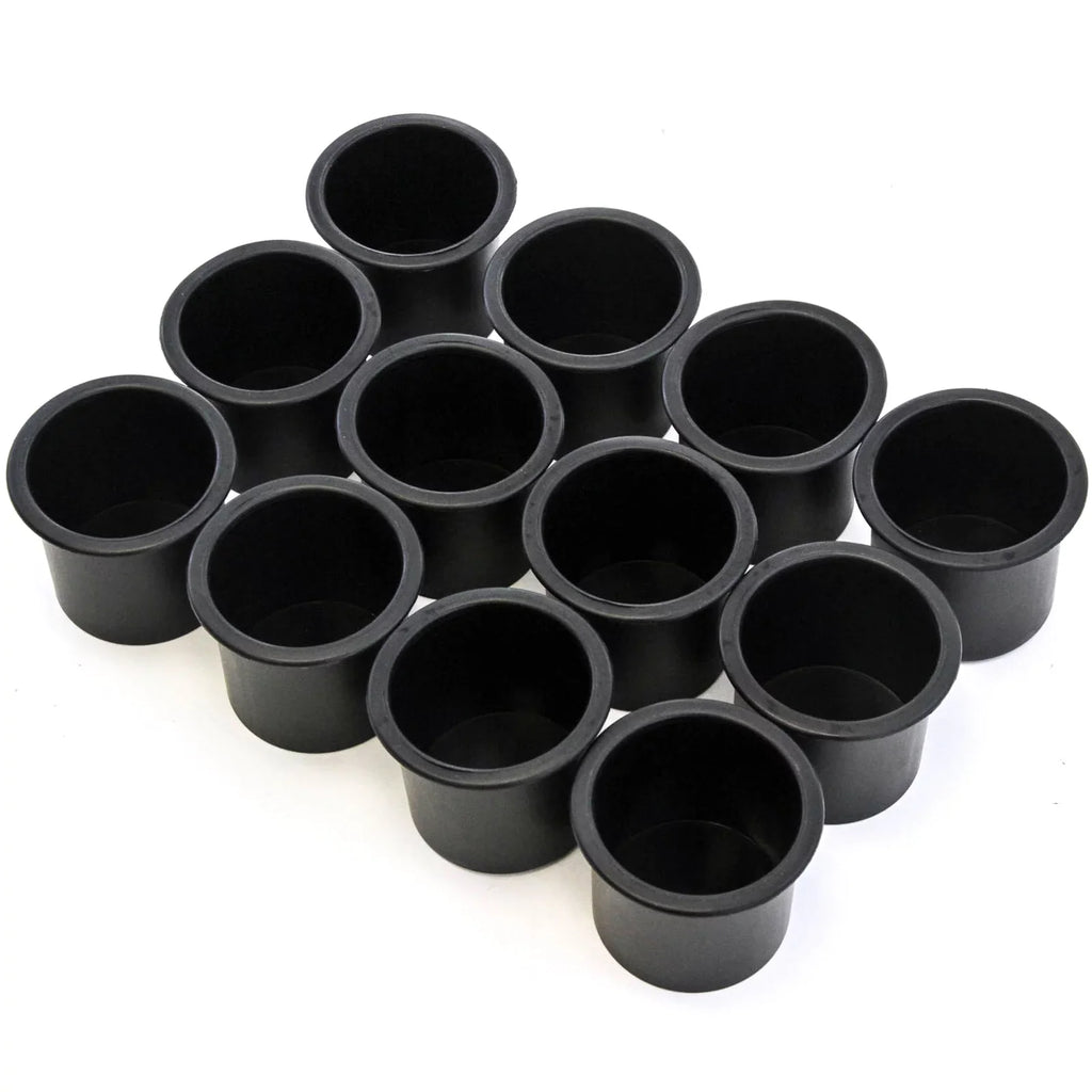 12 Cup Holder Plastic Pocket Recessed Insert Universal for Boat  Car Truck Sofa Game Table Marine Pontoon Motorhome Camper