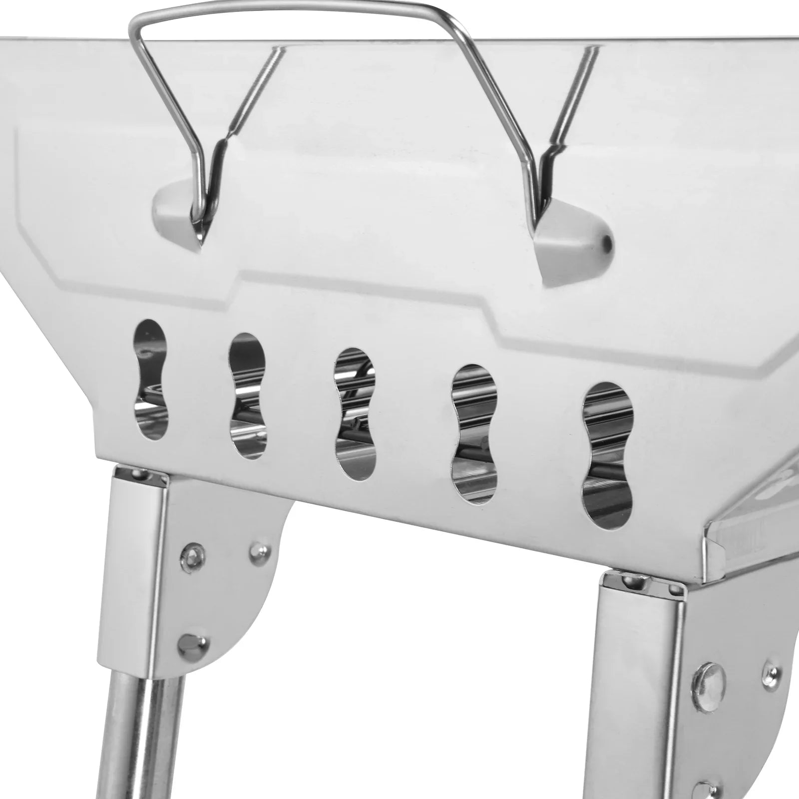 27.5 in Portable Charcoal Grill Upgraded Folding Large Barbecue Charcoal Grill for Party Picnic Travel Home  Outdoor Cooking