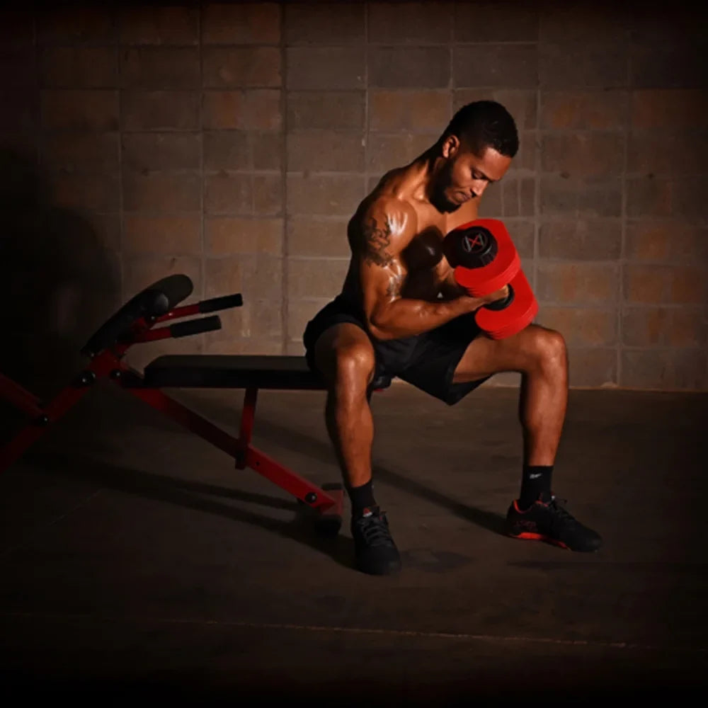 Open Box Stamina X Versa-Bell Adjustable Dumbbell 10-50 lbs with Smart Workout App - 9 in 1 Adjustable Weight Set - Strength Training Equipment for Home Gym Weightlifting