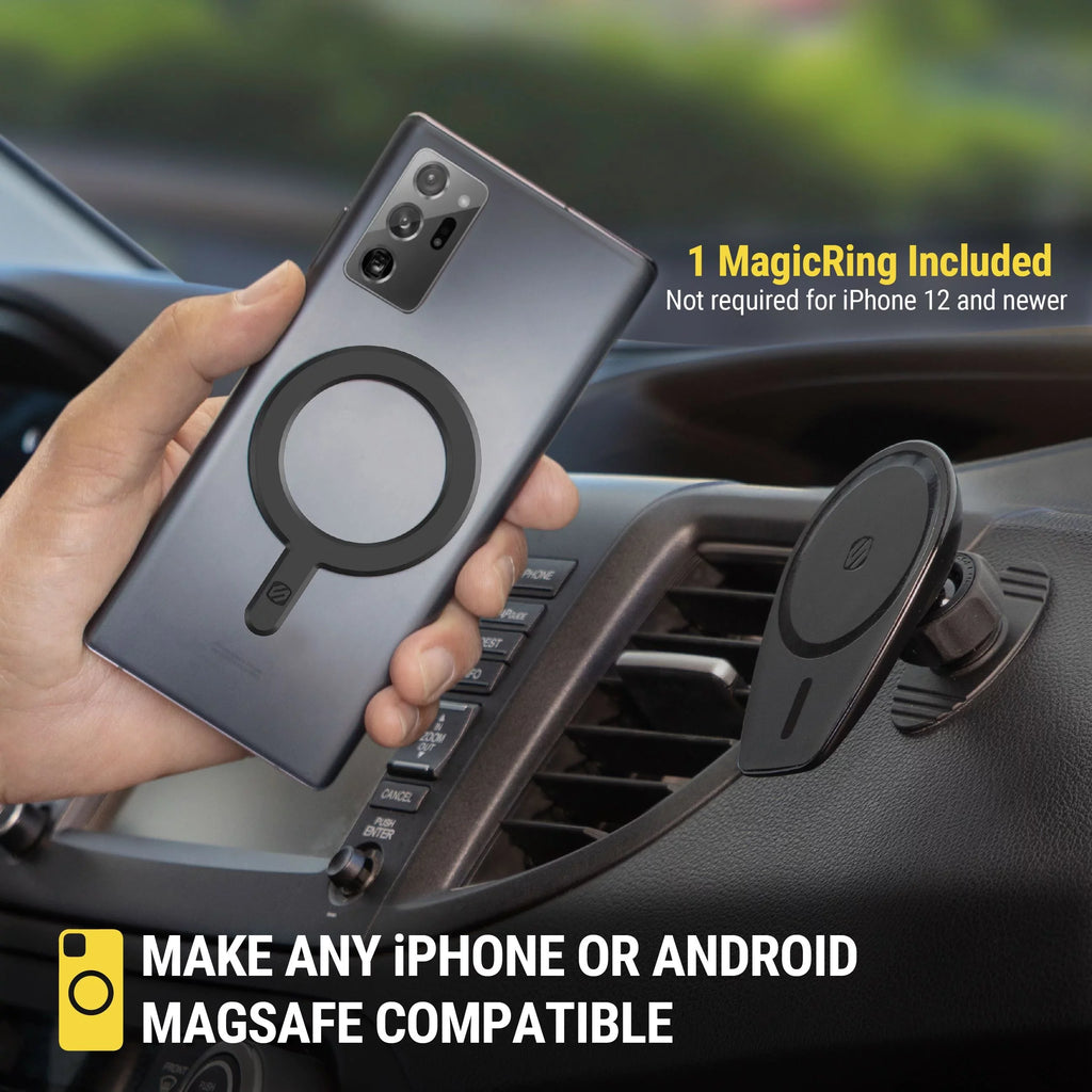 Scosche  MagicMount Pro  4in1 Magnetic Dash/Windshield/Vent Mount Comp w/ iPhone 15/14/13