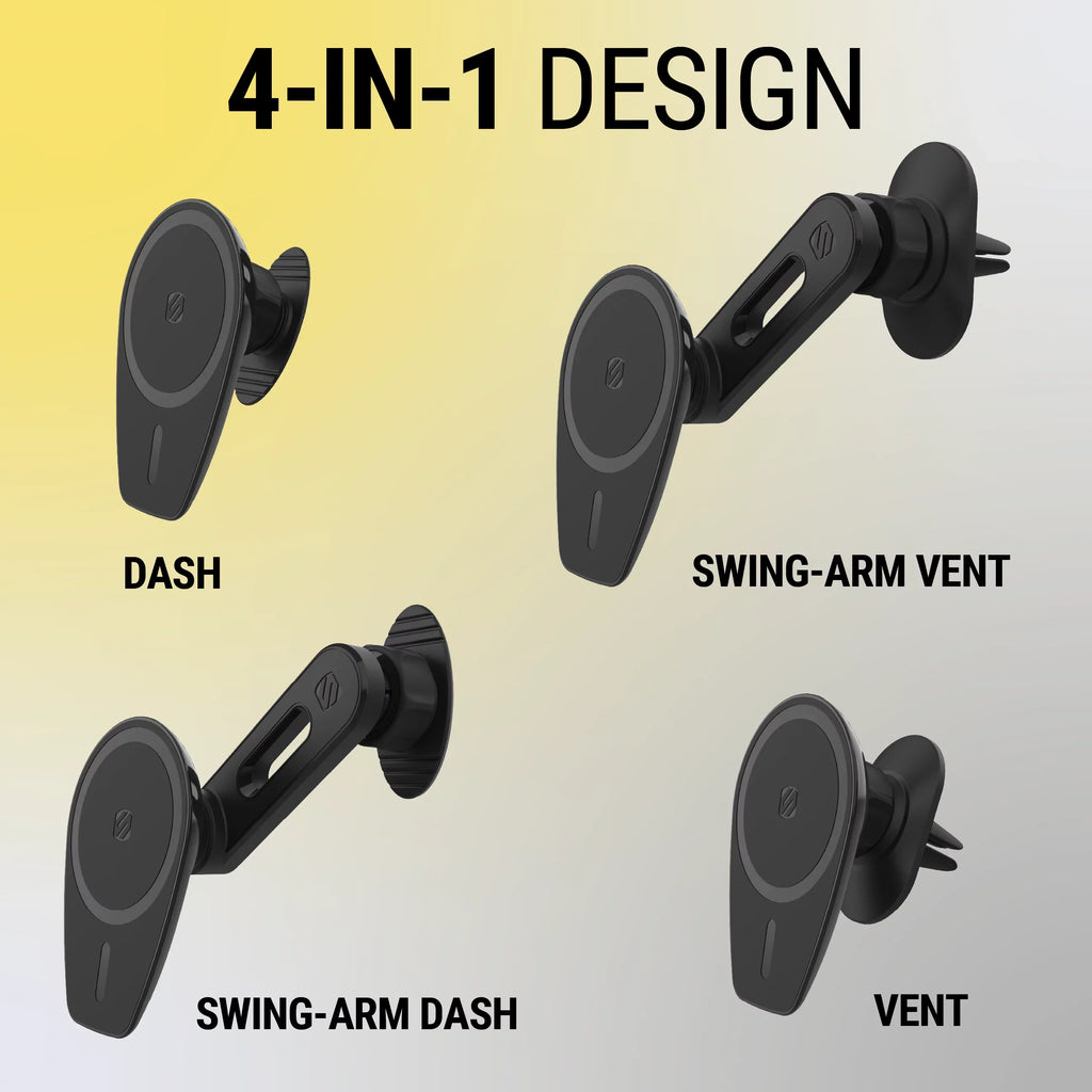 Scosche  MagicMount Pro  4in1 Magnetic Dash/Windshield/Vent Mount Comp w/ iPhone 15/14/13