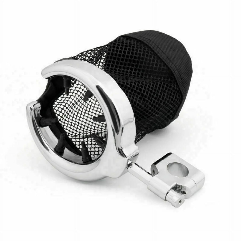 Universal Motorcycle Metal Drink Cup Holder for 1" Handlebar Chrome