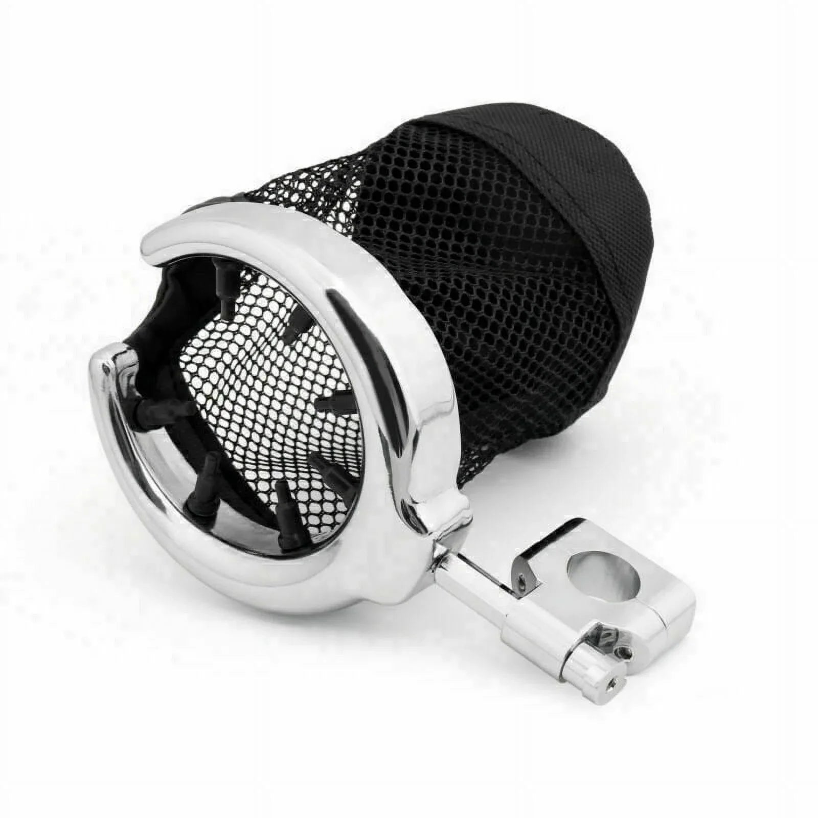 Universal Motorcycle Metal Drink Cup Holder for 1" Handlebar Chrome