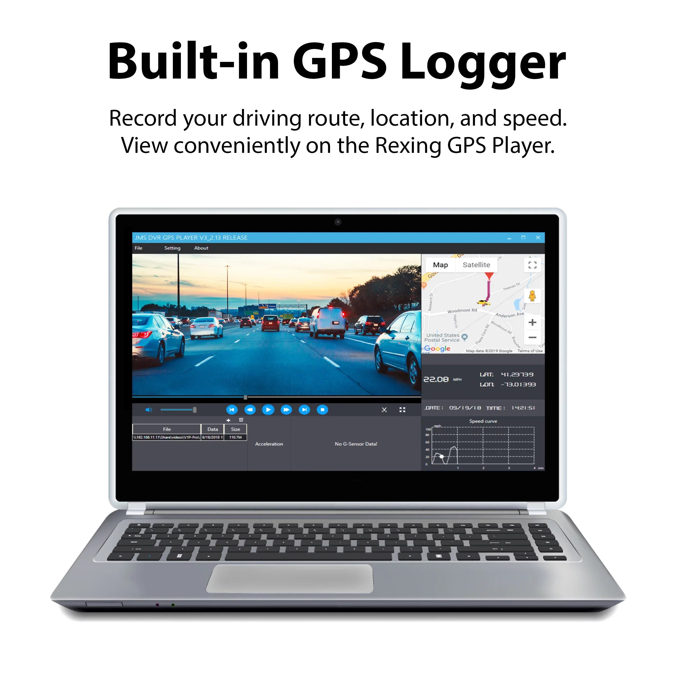 Rexing V1P Pro 1080p Full  Front and Rear Dash Cam