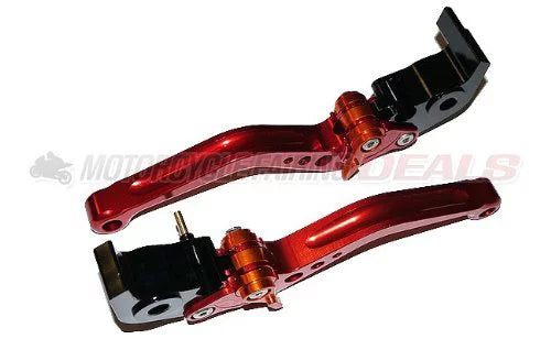 Ducati 749 (2003 - 2006) and 999 (2003 - 2006) Adjustable Racing Shorty Brake Clutch Lever Red