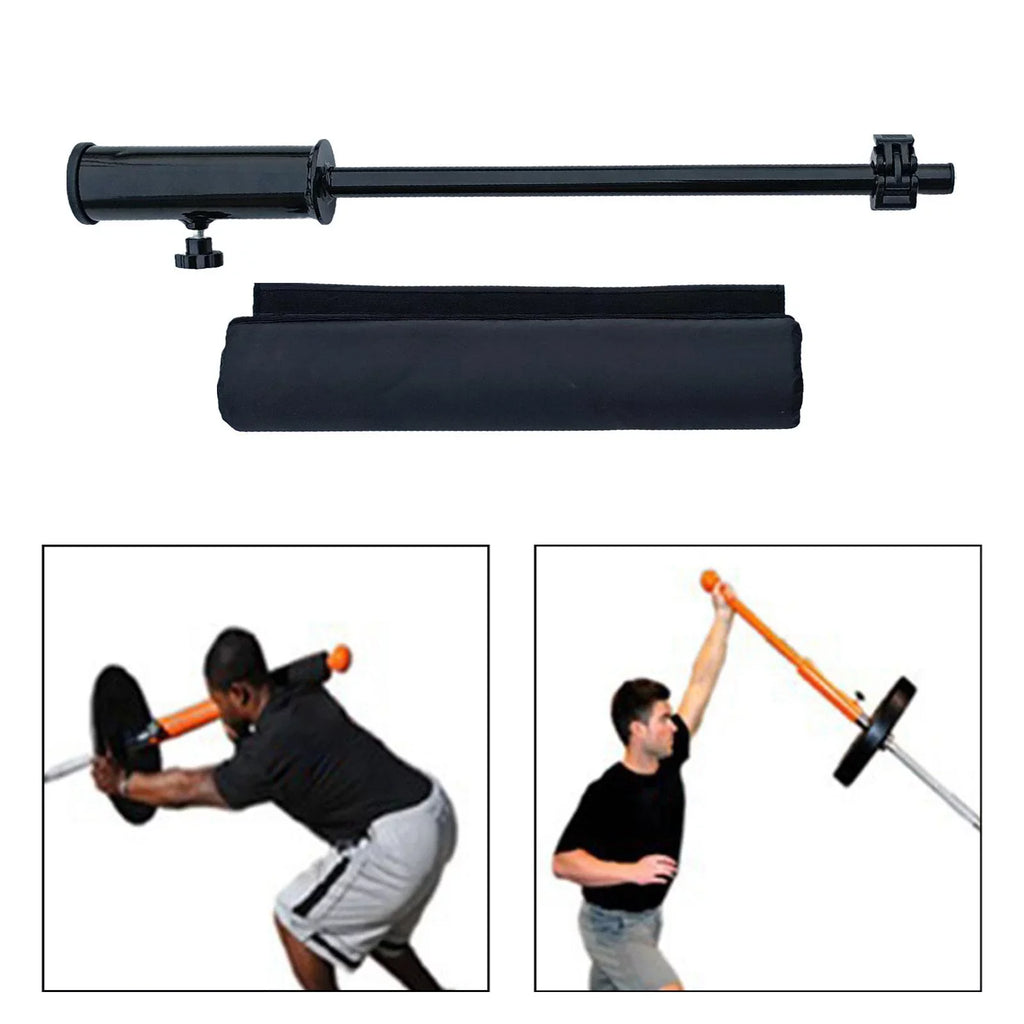 Fitness Barbell Deadlift Training Handle Attachment Exercise for 2 inch Bar Landmine Attachment for Weight Lifting Triceps Biceps Accs Bar with cover