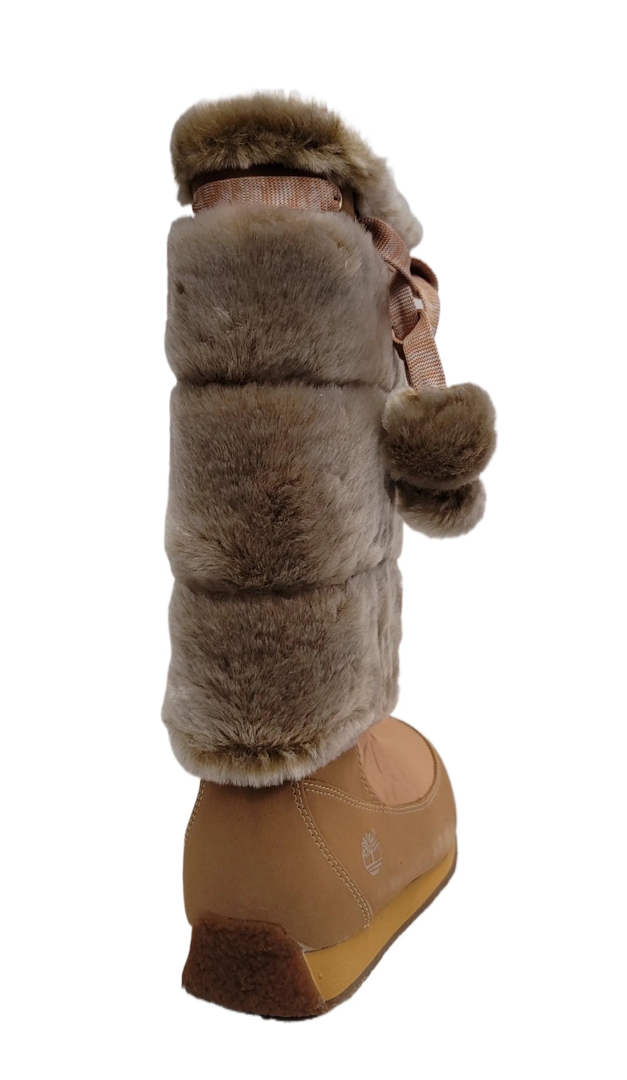 Timberland Junior Big Kid Winterberry Tall Fur Medium Boot Wheat 59996 size 6