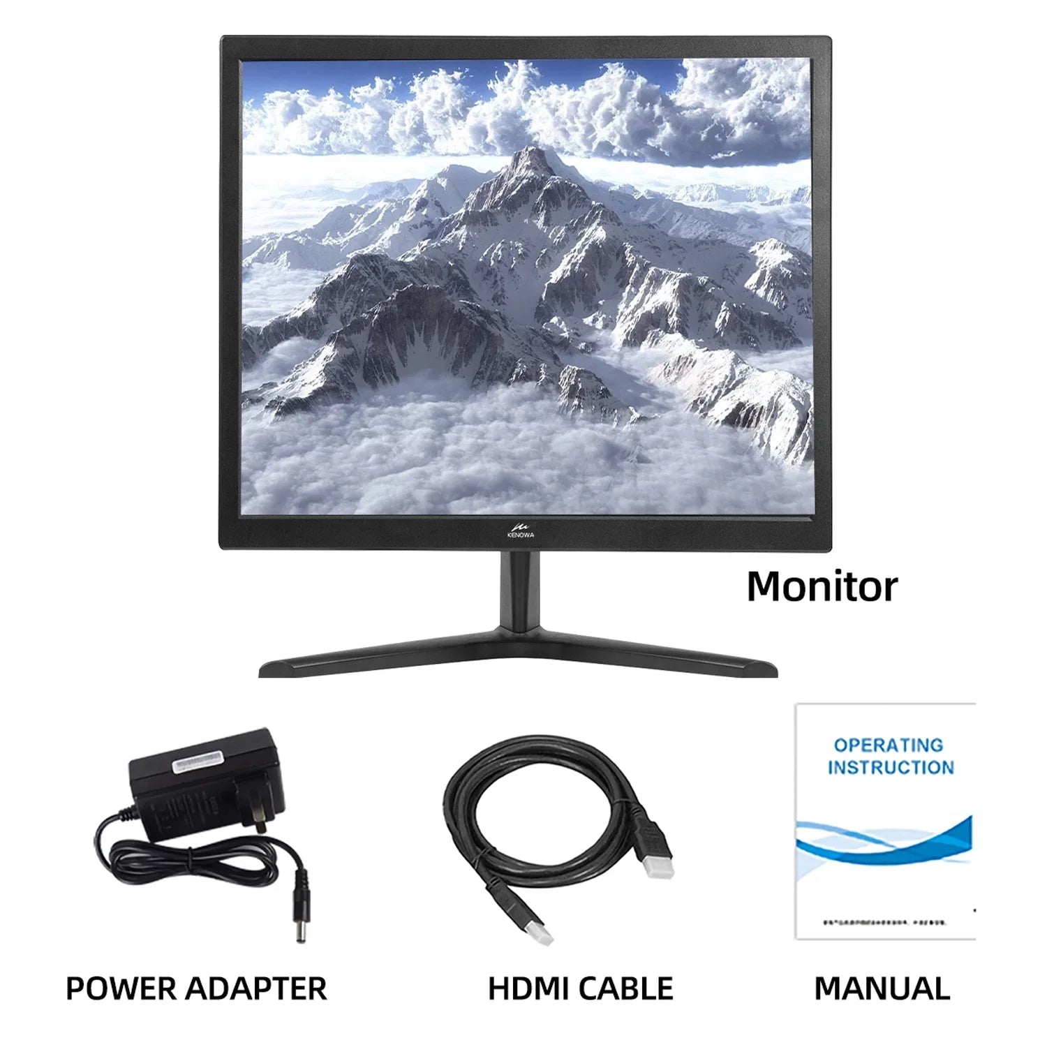 17 inch Ultra Slim 60Hz 1280X1024  Computer Monitor, 250 /m² Desktop Gaming Computer Display Flat Panel  Compliant
