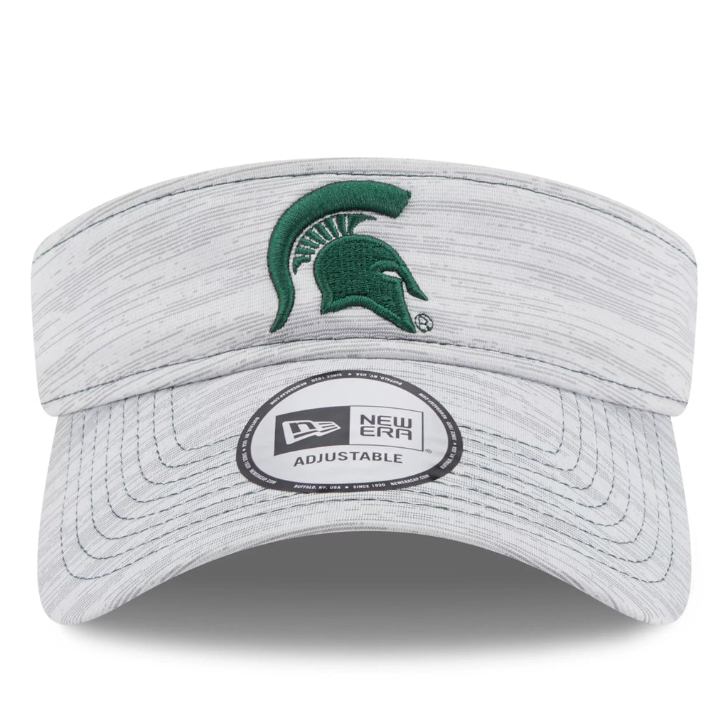 Men's New Era Gray Michigan State Spartans Logo Adjustable Visor -